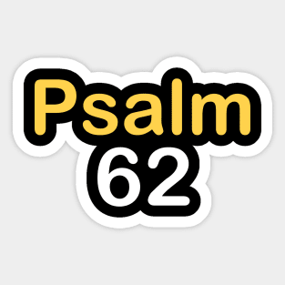 Psalm 62 Sticker